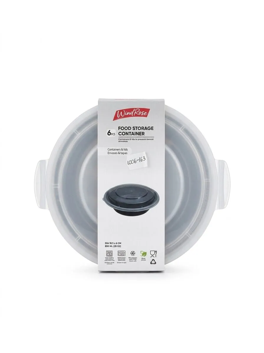 Recipientes Plásticos Con Tapa 12 Piezas WR 05704