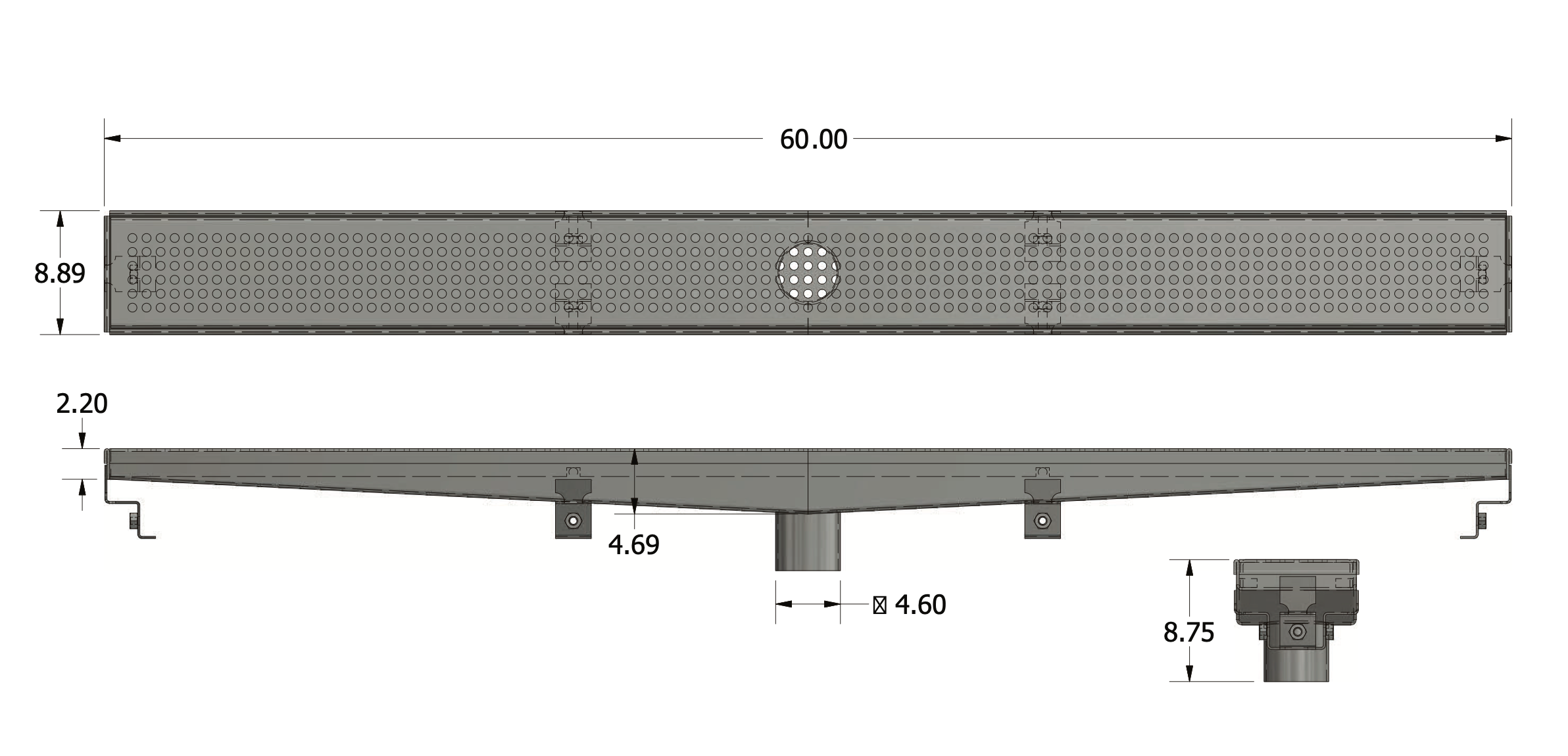 Desagüe Lineal para Baño 60cm COFLEX PC-502-media-53017