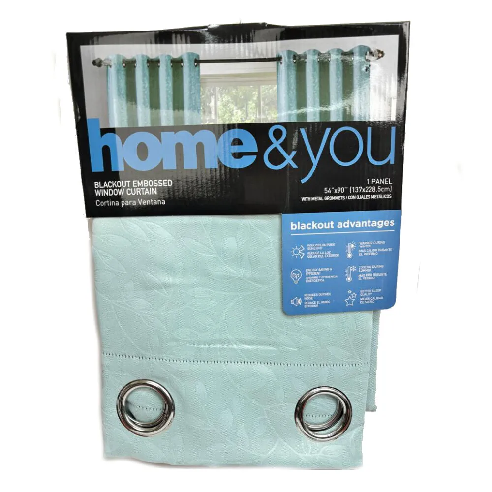 Cortina Para Sala Celeste HOME&YOU 1442180