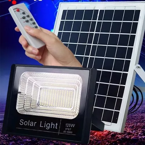 Reflector Led Con Panel Solar 25W 6000K -media-46865