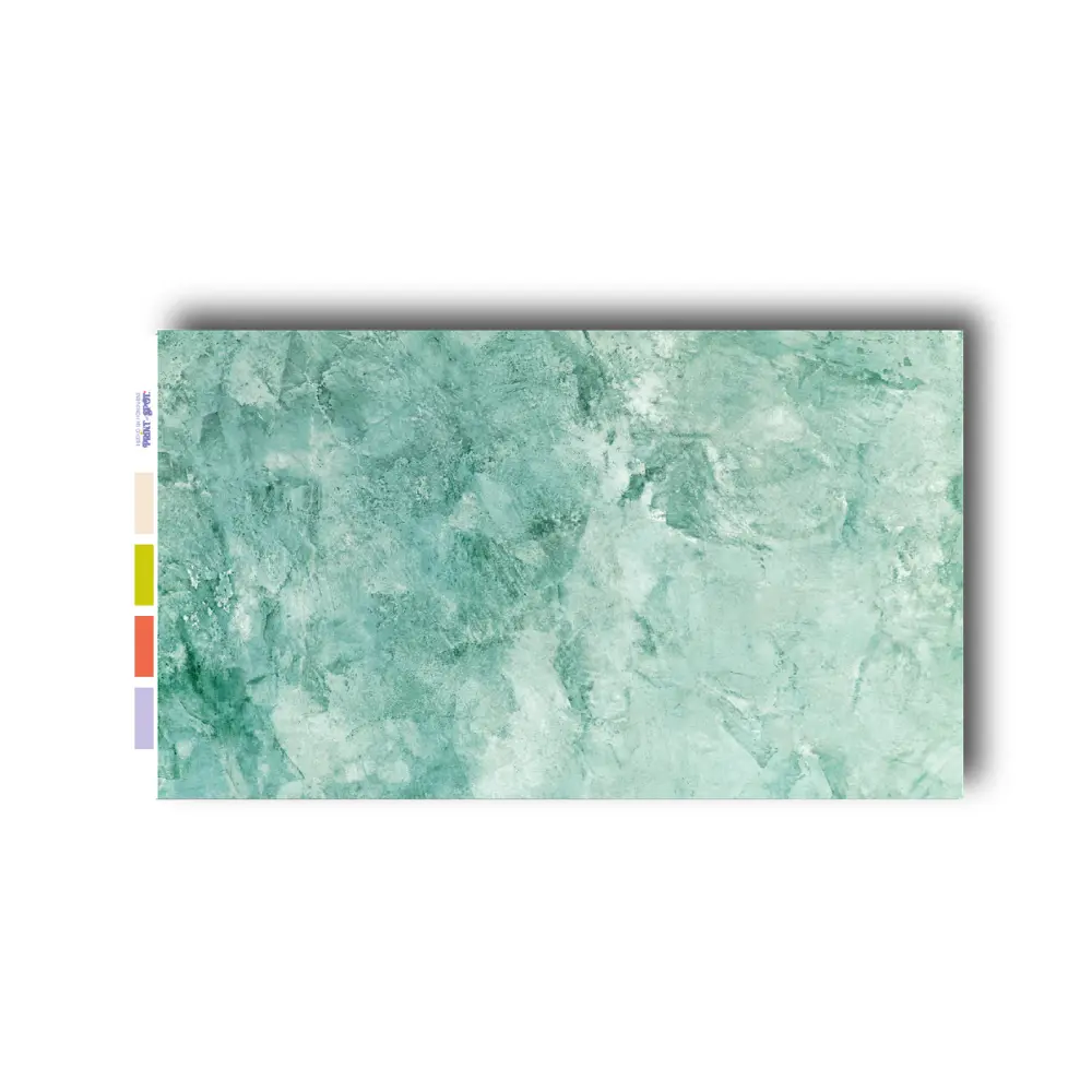Fondo Flexible Texturizado - Pared de Yeso Verde Jade / Turquesa