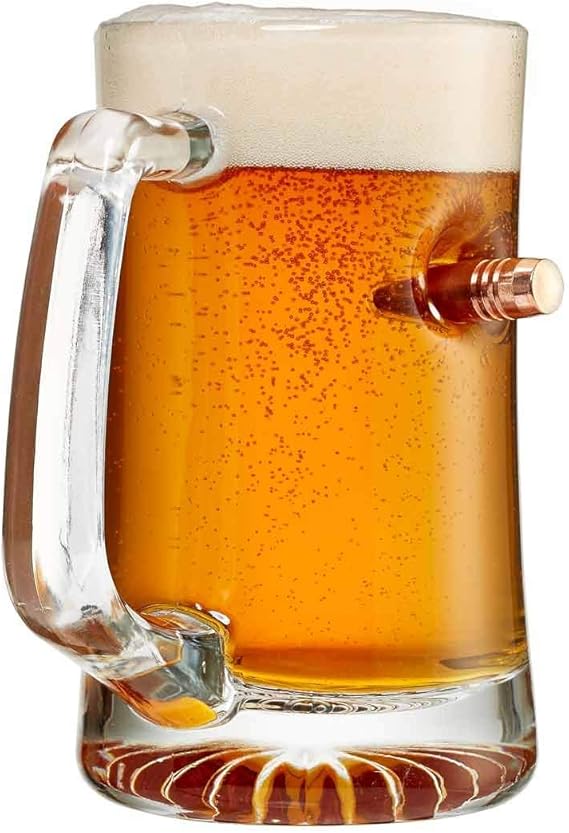 Vaso con bala real de calibre .308