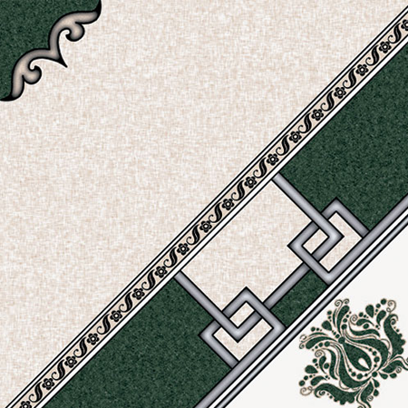 Cerámica Argelia Verde 33.4cm x 33.4cm HISPACENSA