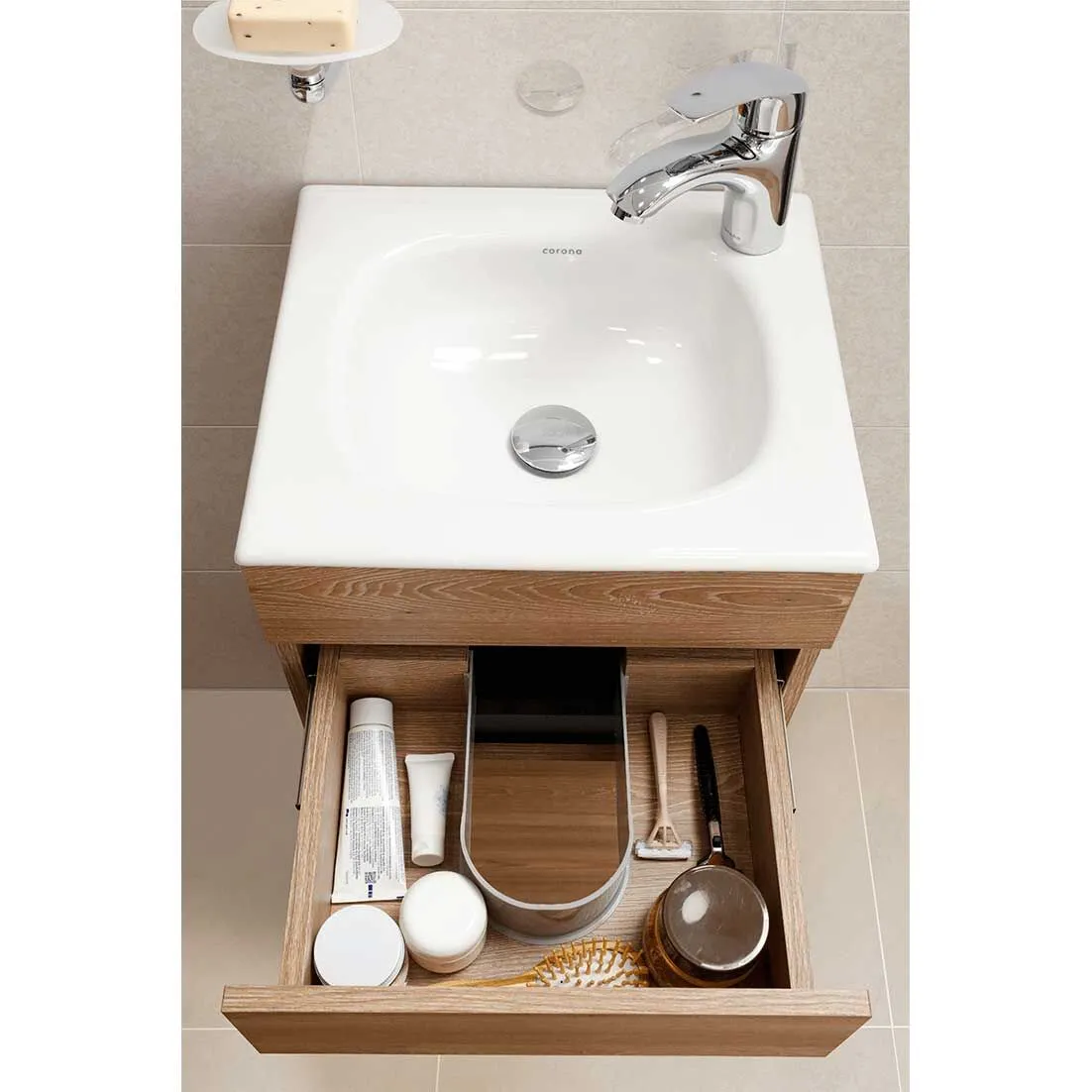 Mueble Con Lavamanos Aluvia 40 CM Con Accesorios I.S CORONA-media-69089