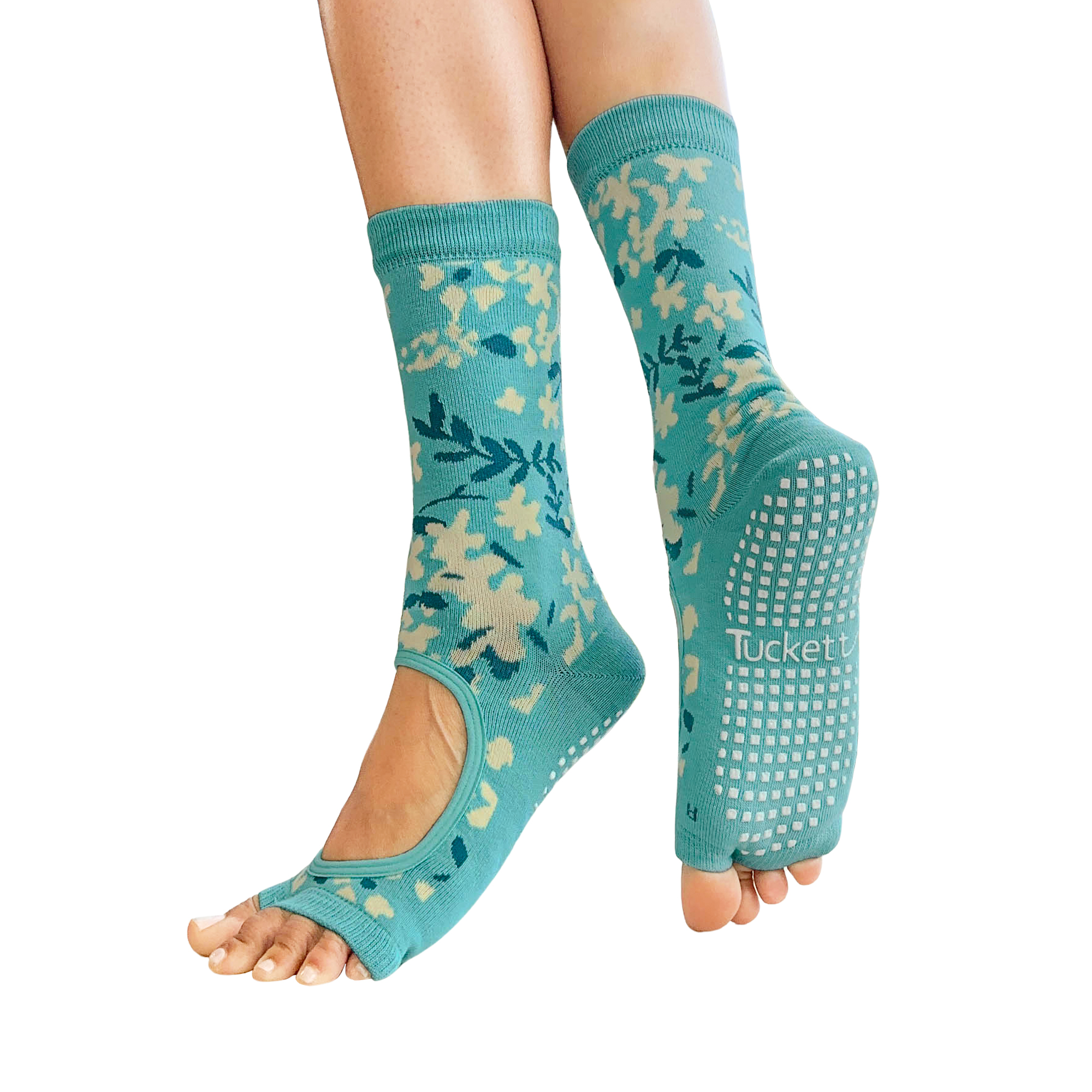 Crew Toeless - Allegro - Teal Garden