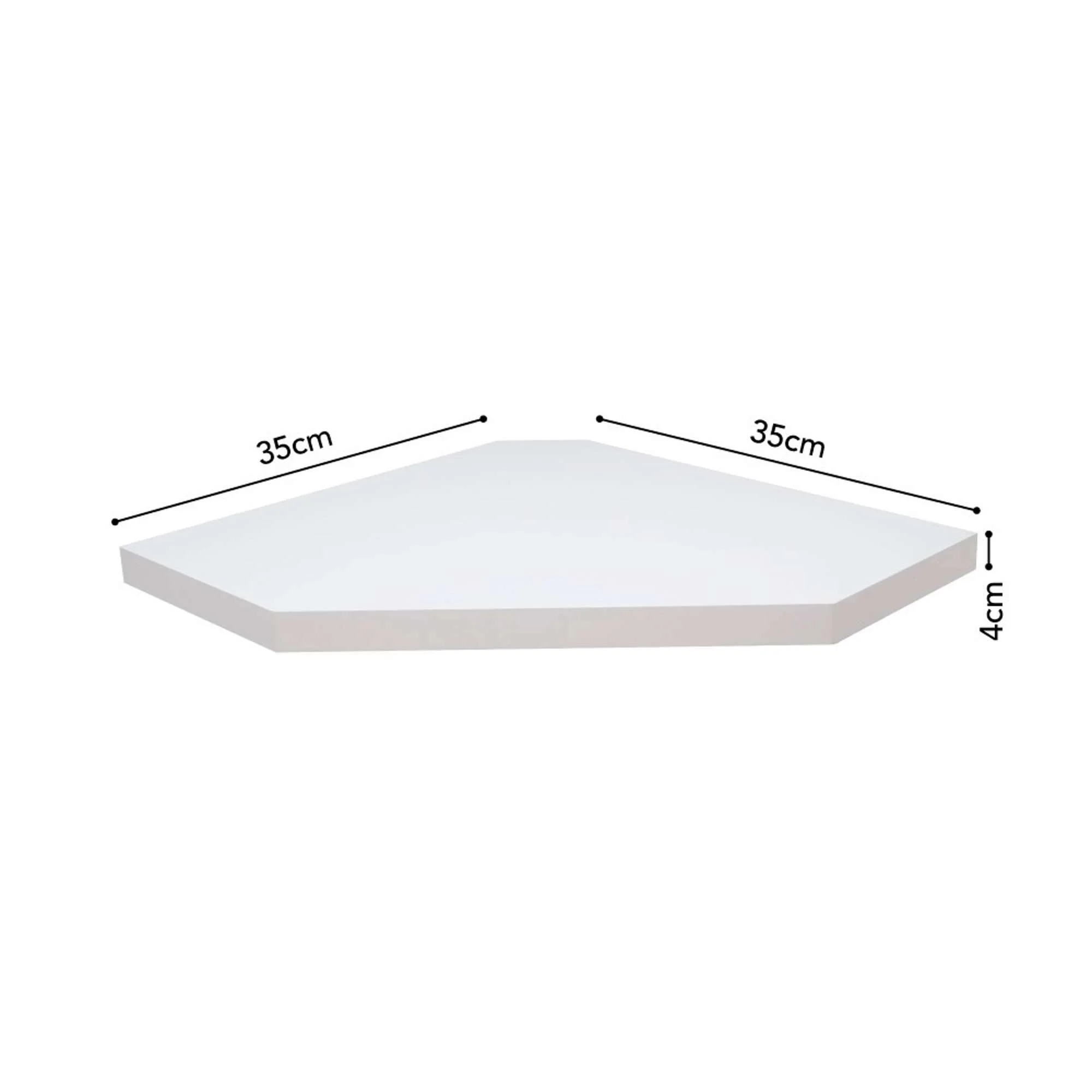 Repisa Para Esquina 10 X 14" Blanca 8753.015