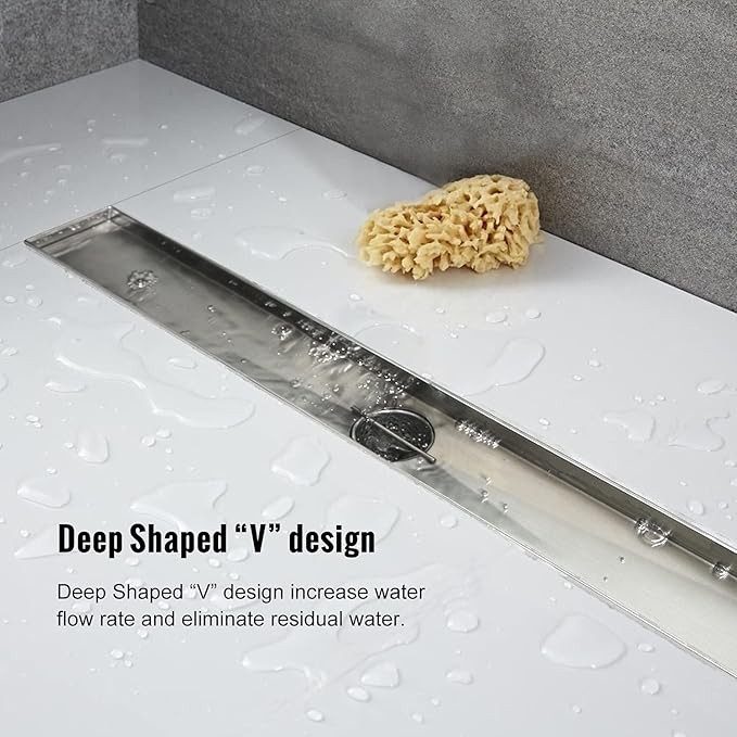 Desagüe Para Baño Lineal 18" Acero Inoxidable BMFD18-media-50017