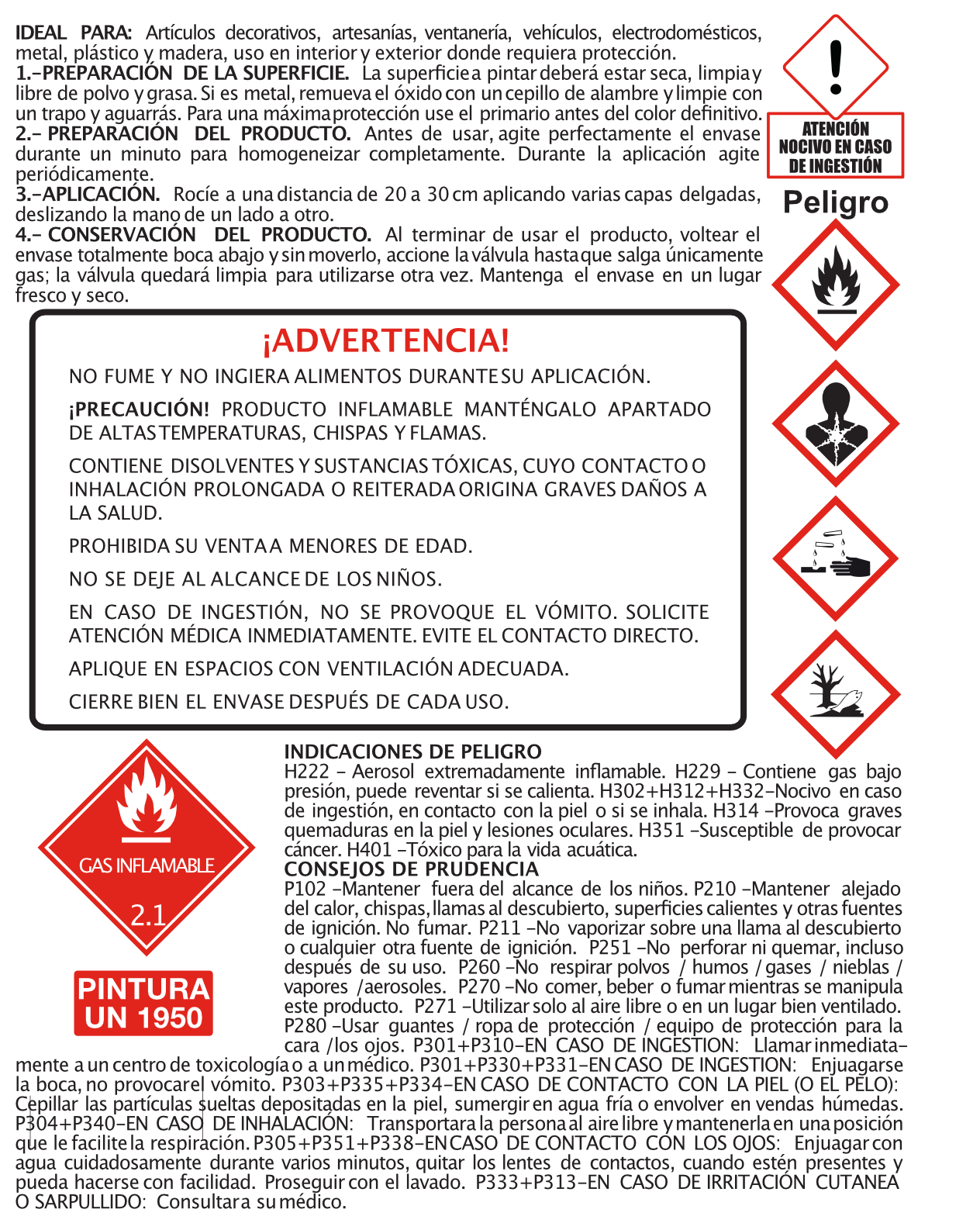 Pintura Spray Rojo Metalico Brillante REALZA