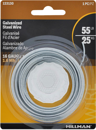 Alambre de Acero Galvanizado c16 25' HFC 123130