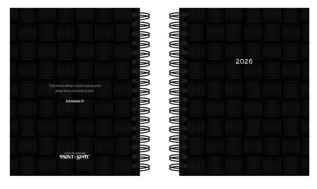 Agenda diaria fechada — 1 página por día