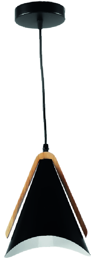 Lampara Colgante Negro 1XE27 KASALIGHT