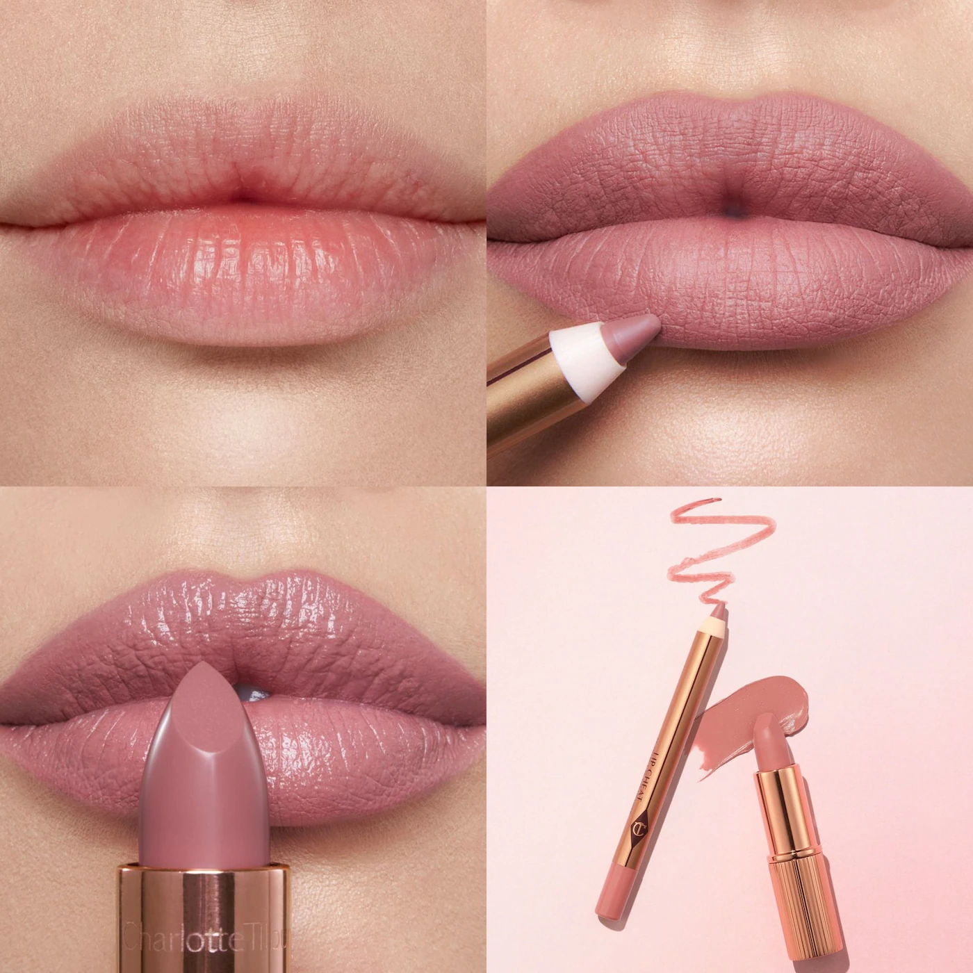 Charlotte Tilbury Mini Pillow Talk Lipstick & Liner Set-media-63270
