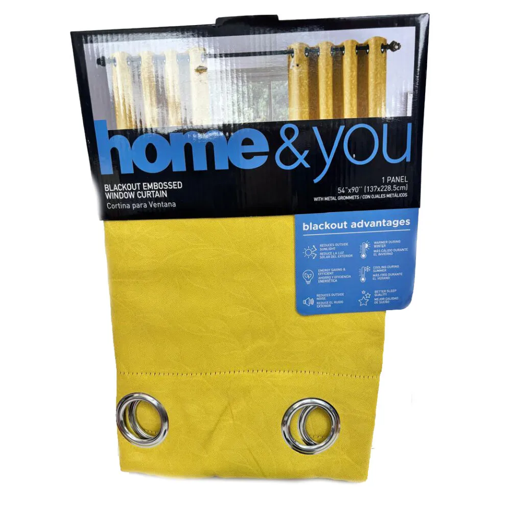 Cortina Para Sala Amarillo HOME&YOU 1442178