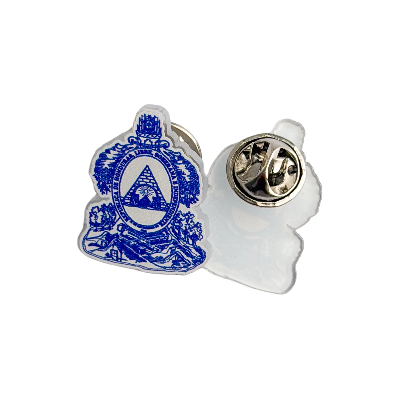 Pin de Acrílico Escudo de Honduras (2 x 2.6 cm)