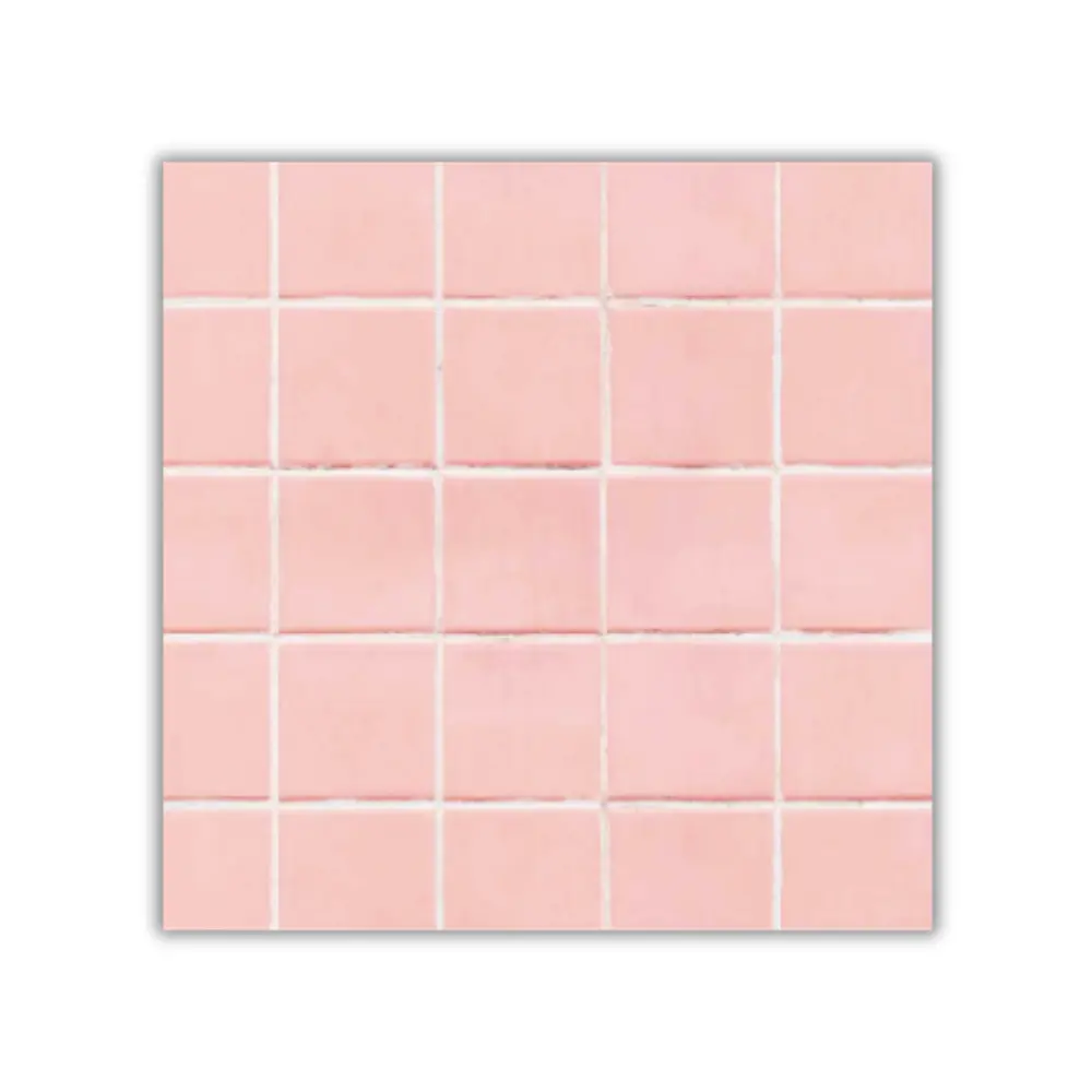 Fondo Rígido para Fotos - Azulejo Cuadrado Rosa Pastel