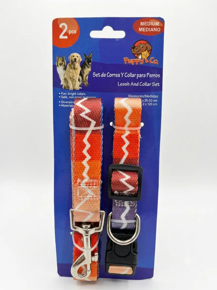 Correa + Collar Para Mascotas 2 Piezas-media-66912