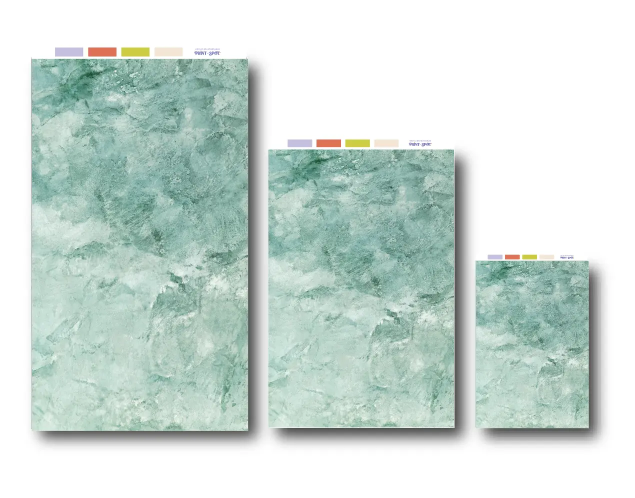 Fondo Flexible Texturizado - Pared de Yeso Verde Jade / Turquesa-media-63667