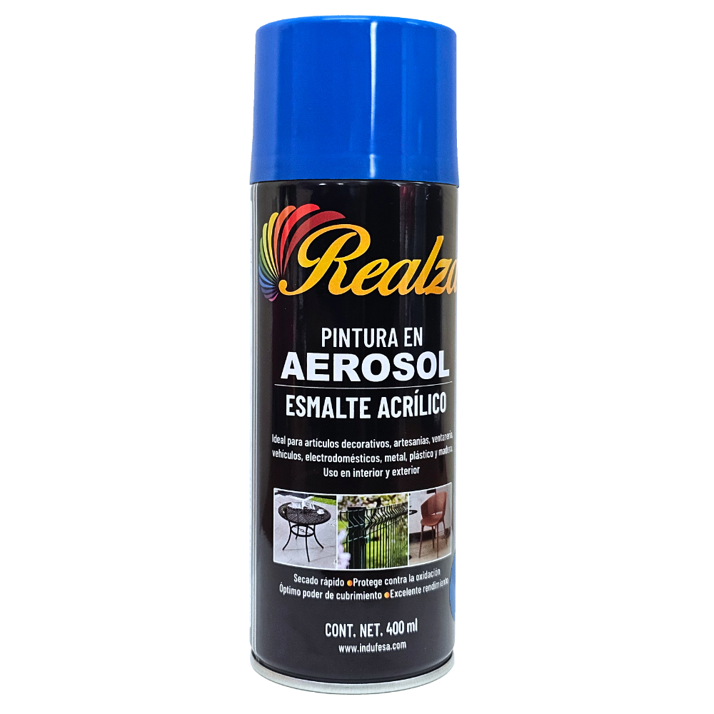 Pintura Spray Azul Diamante Brillante REALZA