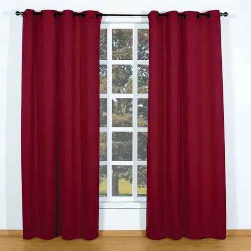 Cortina Para Sala Rojo Vino ROOM ESSENTIAL 100% BLACKOUT