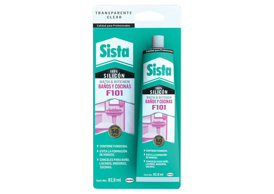 Silicón Transparente 82.8 ml SISTA 52485