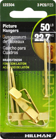 Gancho para Colgar Cuadros 3 Piezas HFC 122304