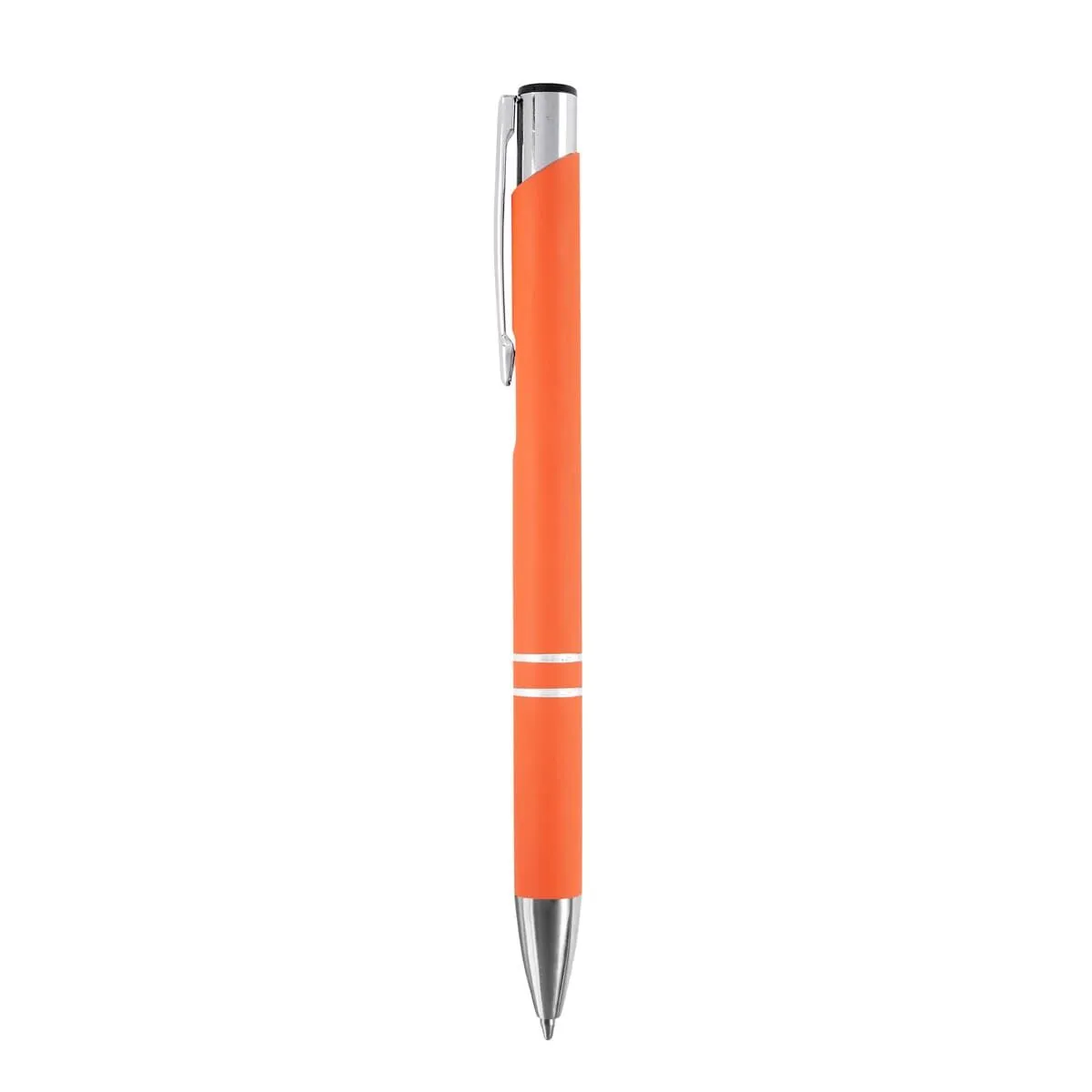 KIT AROS - 12 BOLIGRAFOS METALICOS - COLOR NARANJA  - TINTA NEGRA