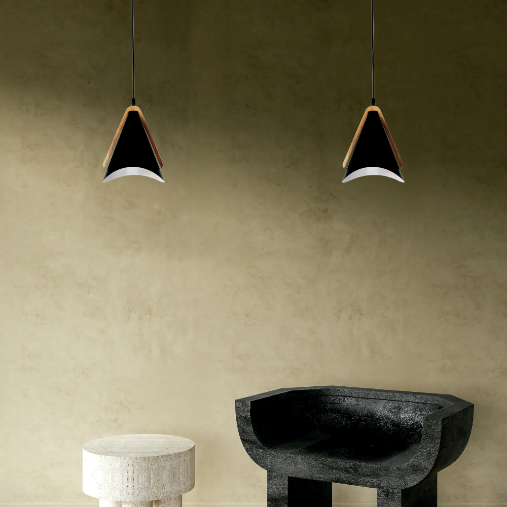 Lampara Colgante Negro 1XE27 KASALIGHT