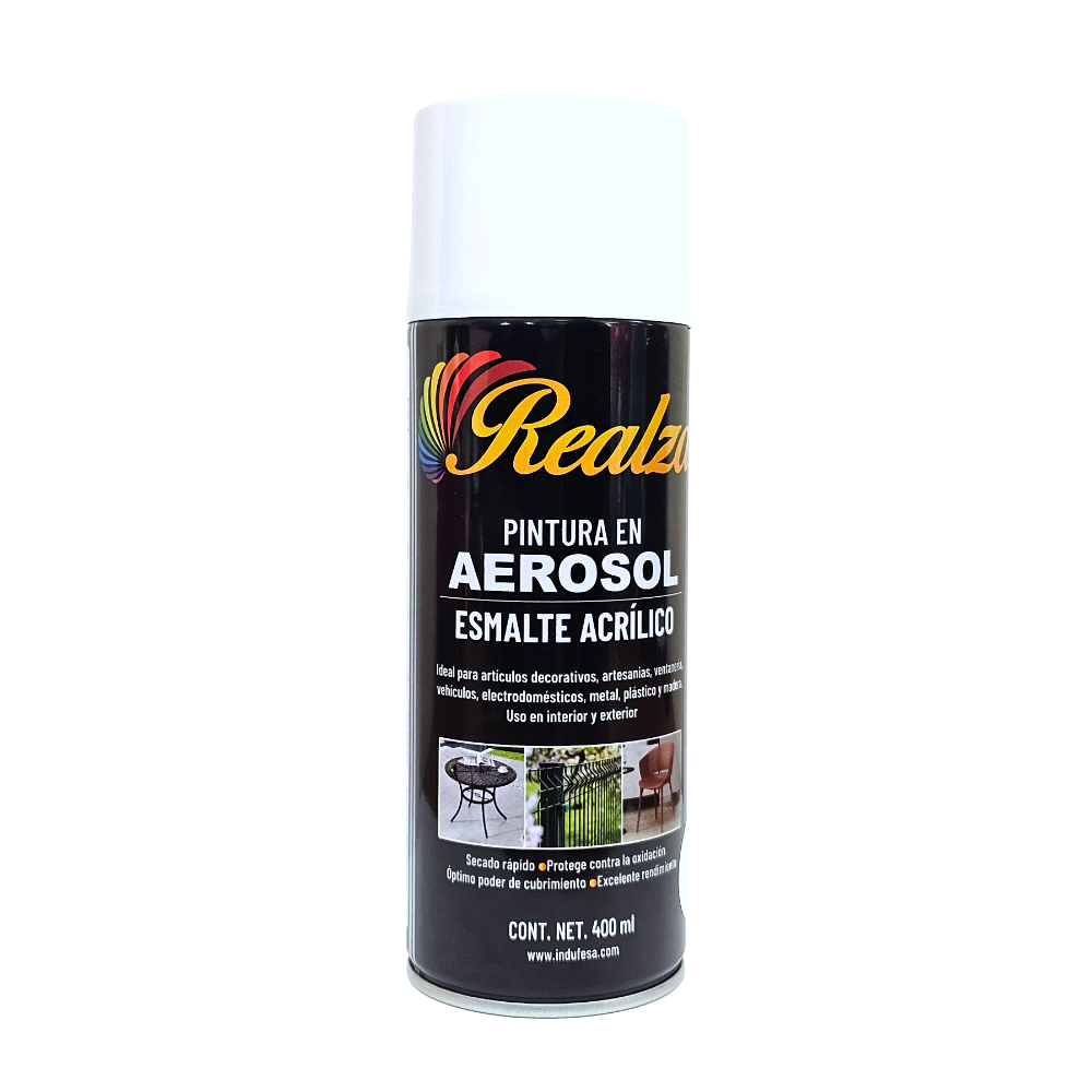 Pintura Spray Blanco Brillante REALZA