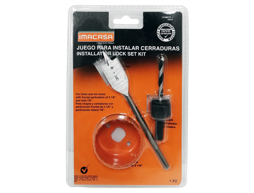Juego para Instalar Cerraduras 3 Piezas IMACASA 14168KIT3