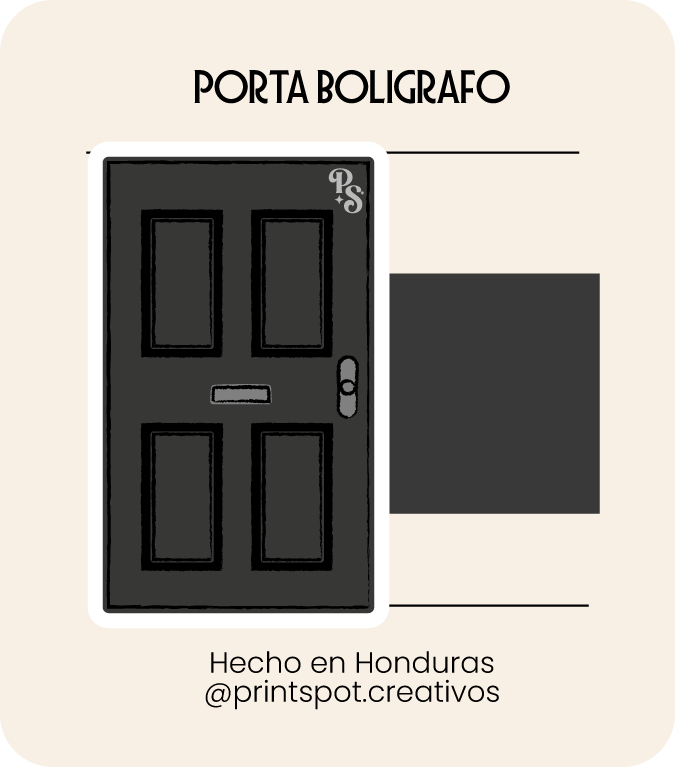 Porta boligrafo | Ask. Seek. Knock | Negro
