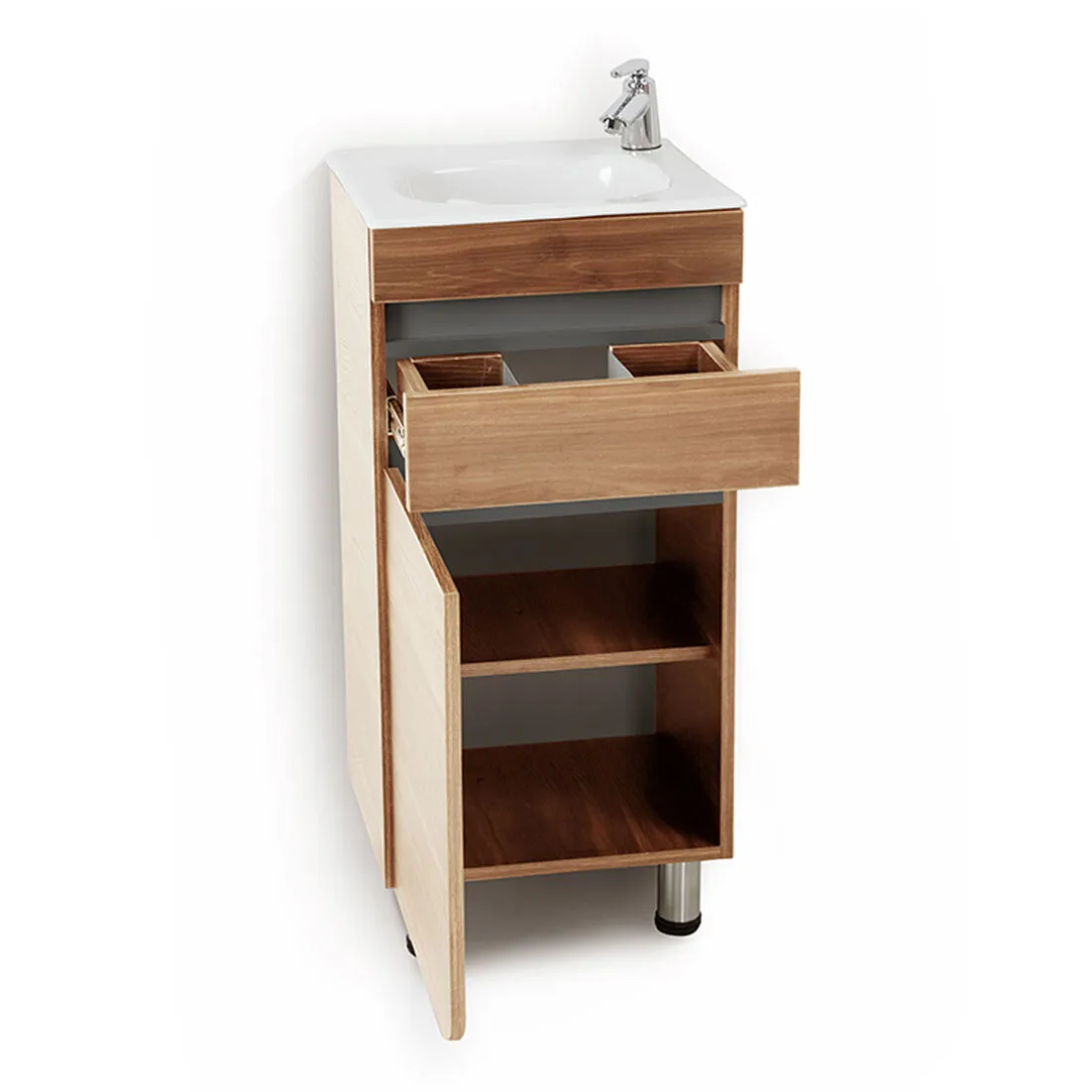 Mueble Con Lavamanos Aluvia 40 CM Con Accesorios I.S CORONA