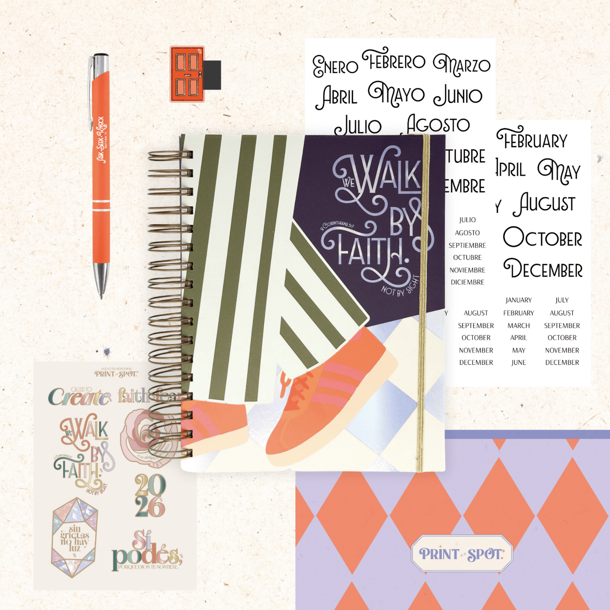 Kit Agenda Perpetua 2026 | Walk by Faith | Vol. 5