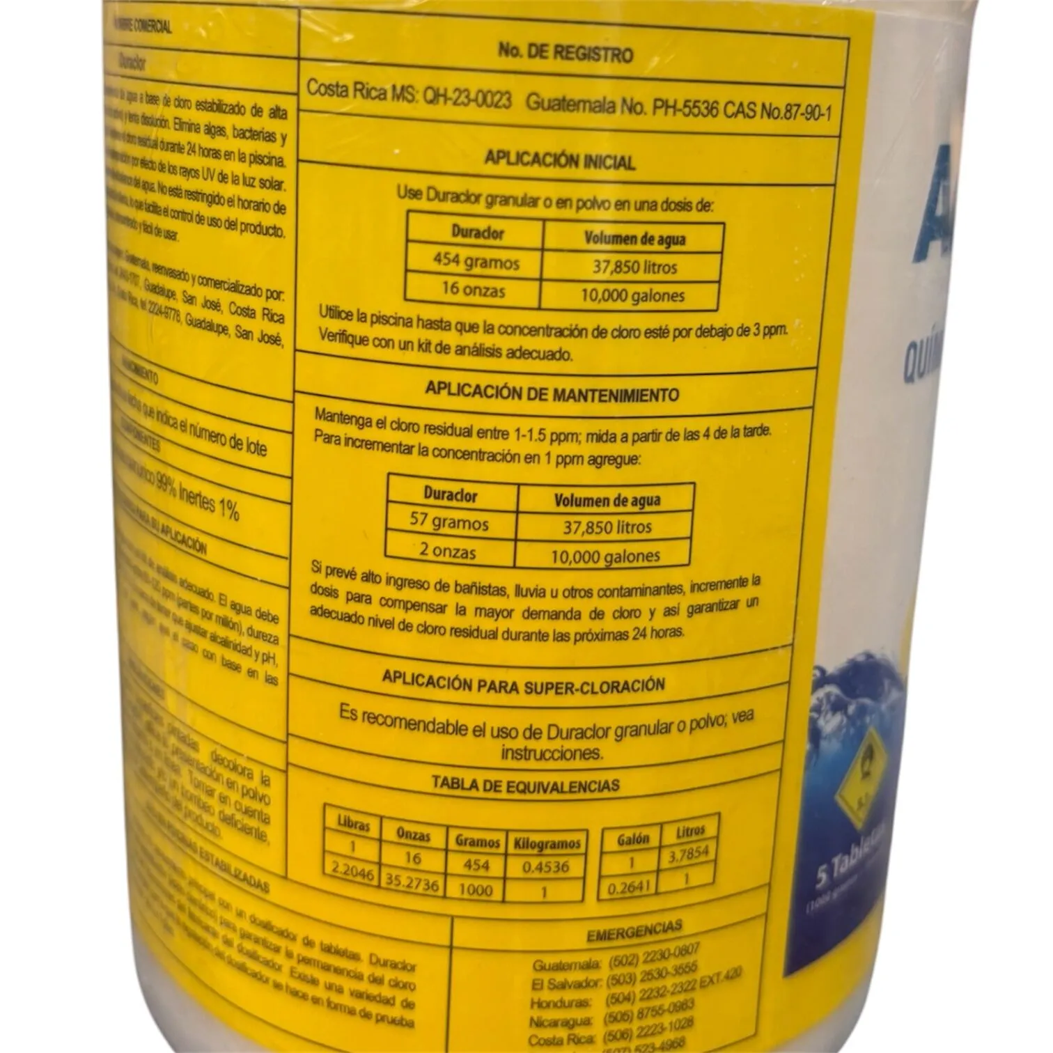 Desinfectante De Agua Para Piscina DURACLOR 5 Tabletas-media-63671