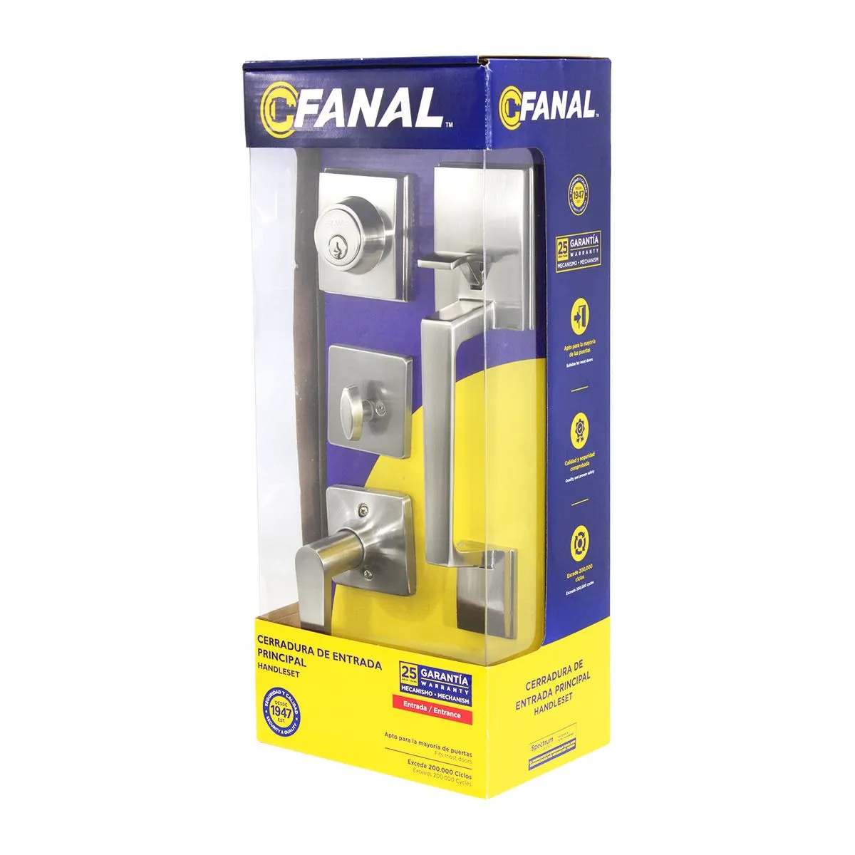 Cerradura Principal Con Doble Latón 92100-144 FANAL-media-61928