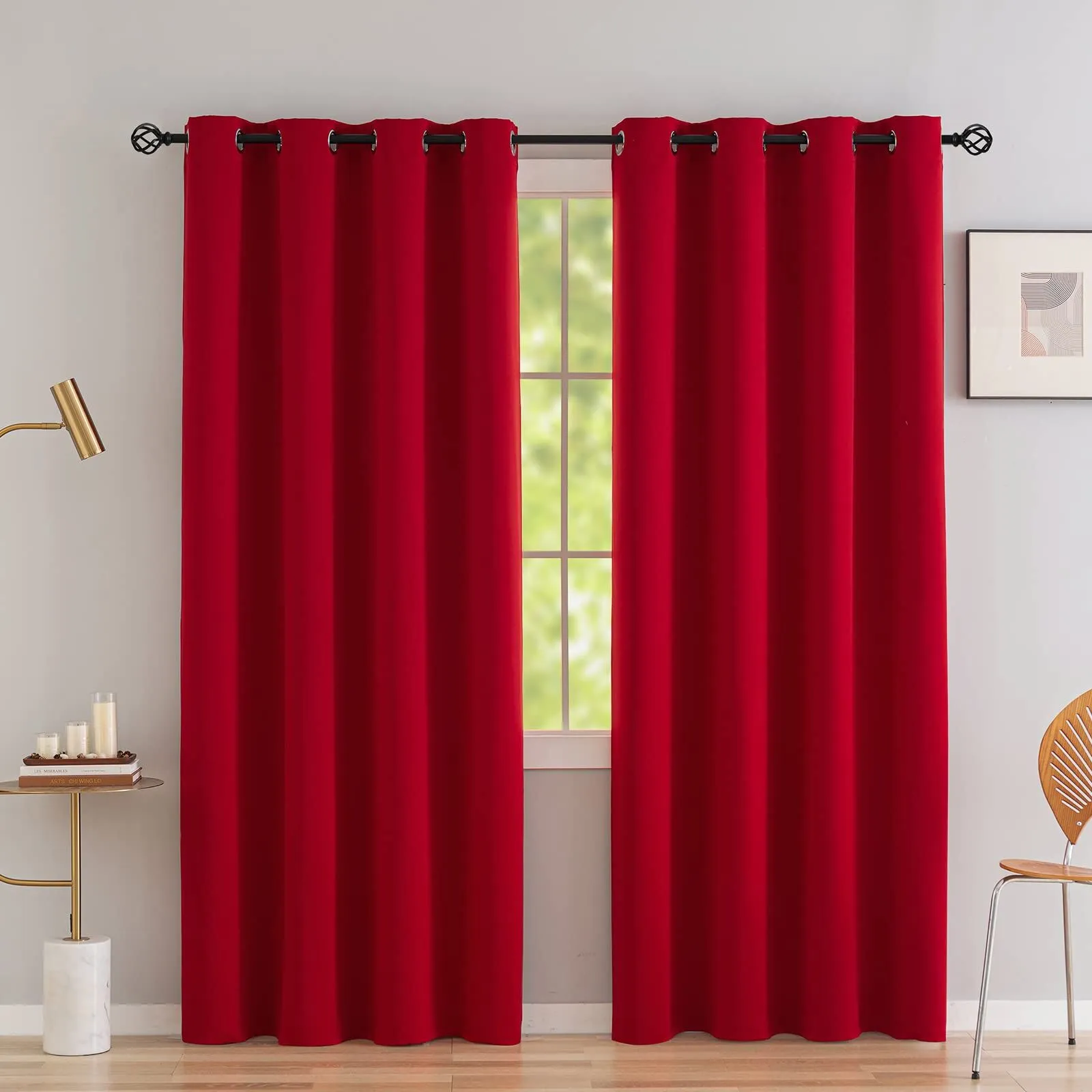 Cortina Para Sala Rojo ROOM ESSENTIALS