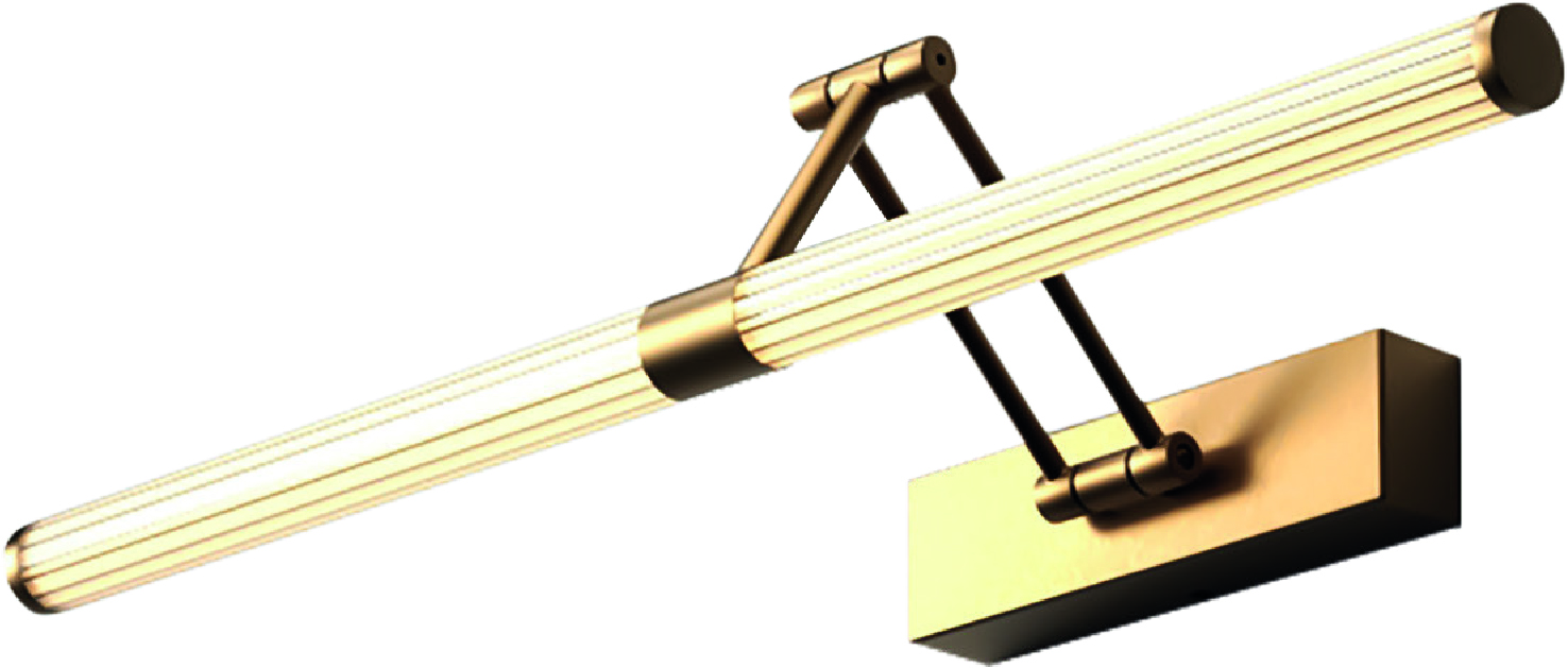 Lampara De Pared Led Flexible 10W Dorada CCT