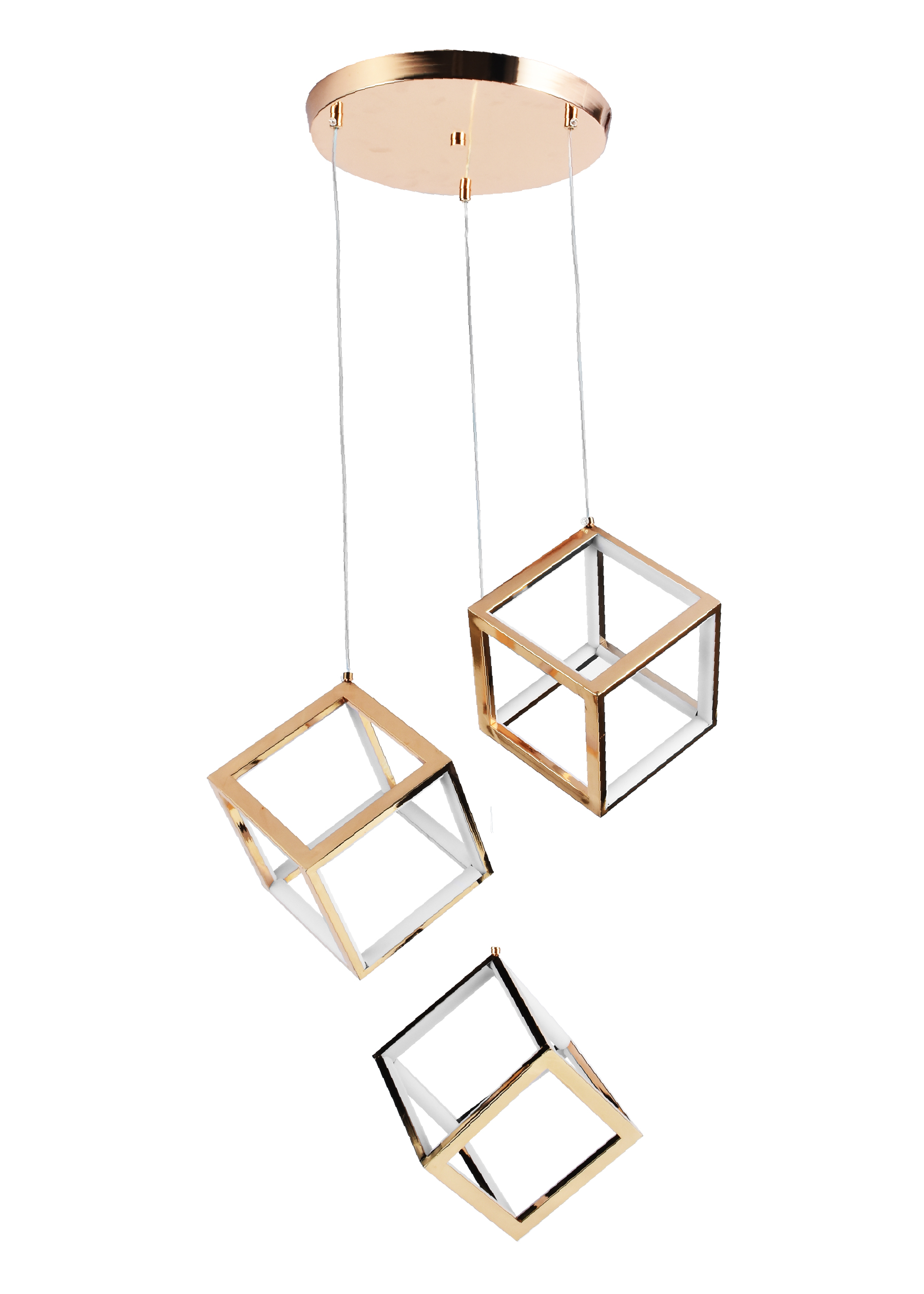 Lampara Colgante Dorada 3XE27 CCT Con Control KASALIGHT