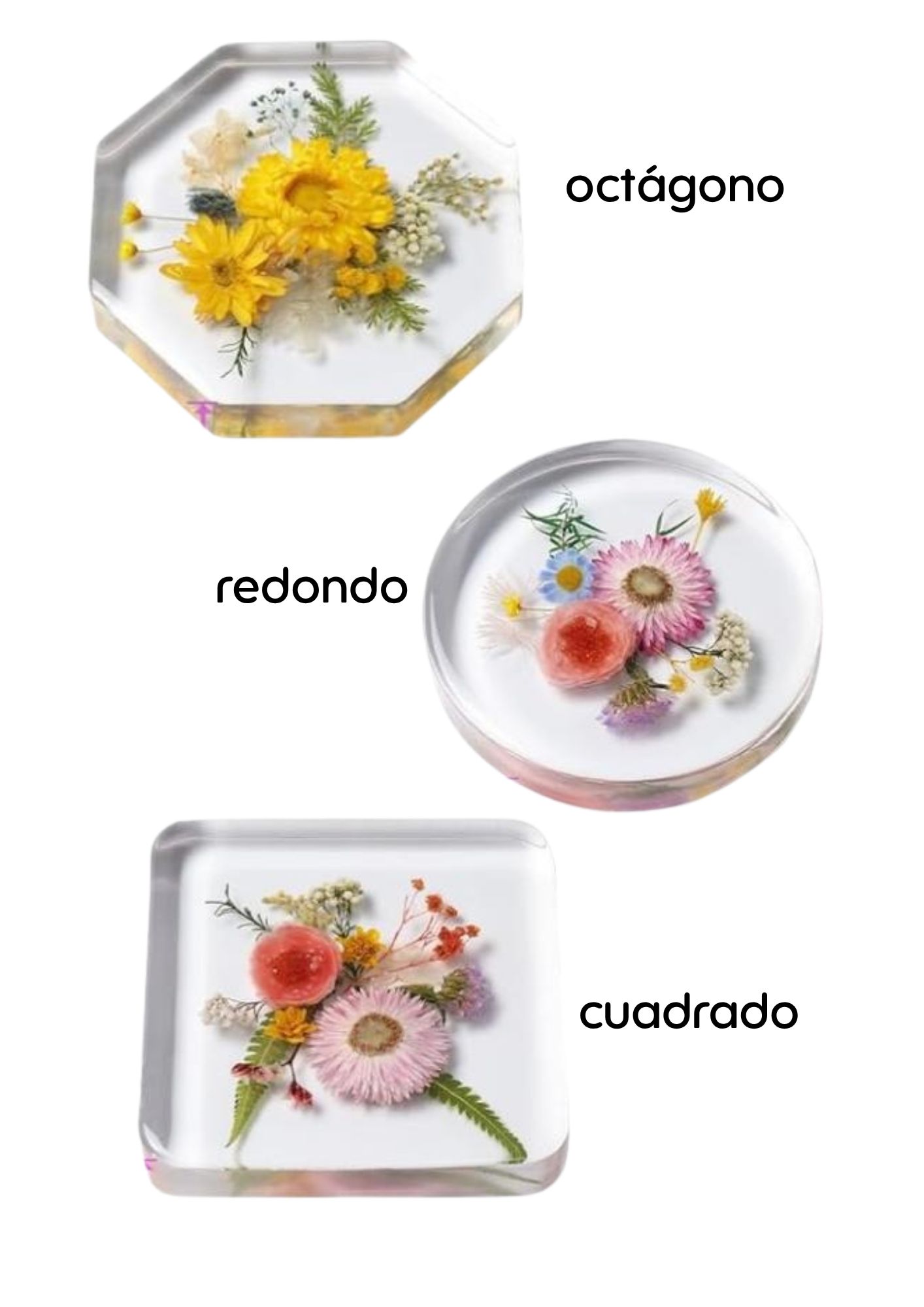 Porta Vasos de Resina - Navideños