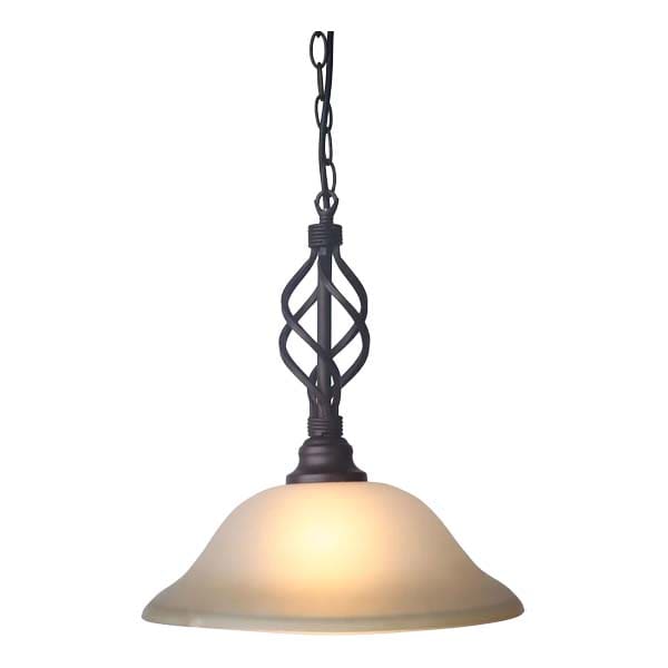 Lampara De Techo Led Colgante 60W Acabado Cafe