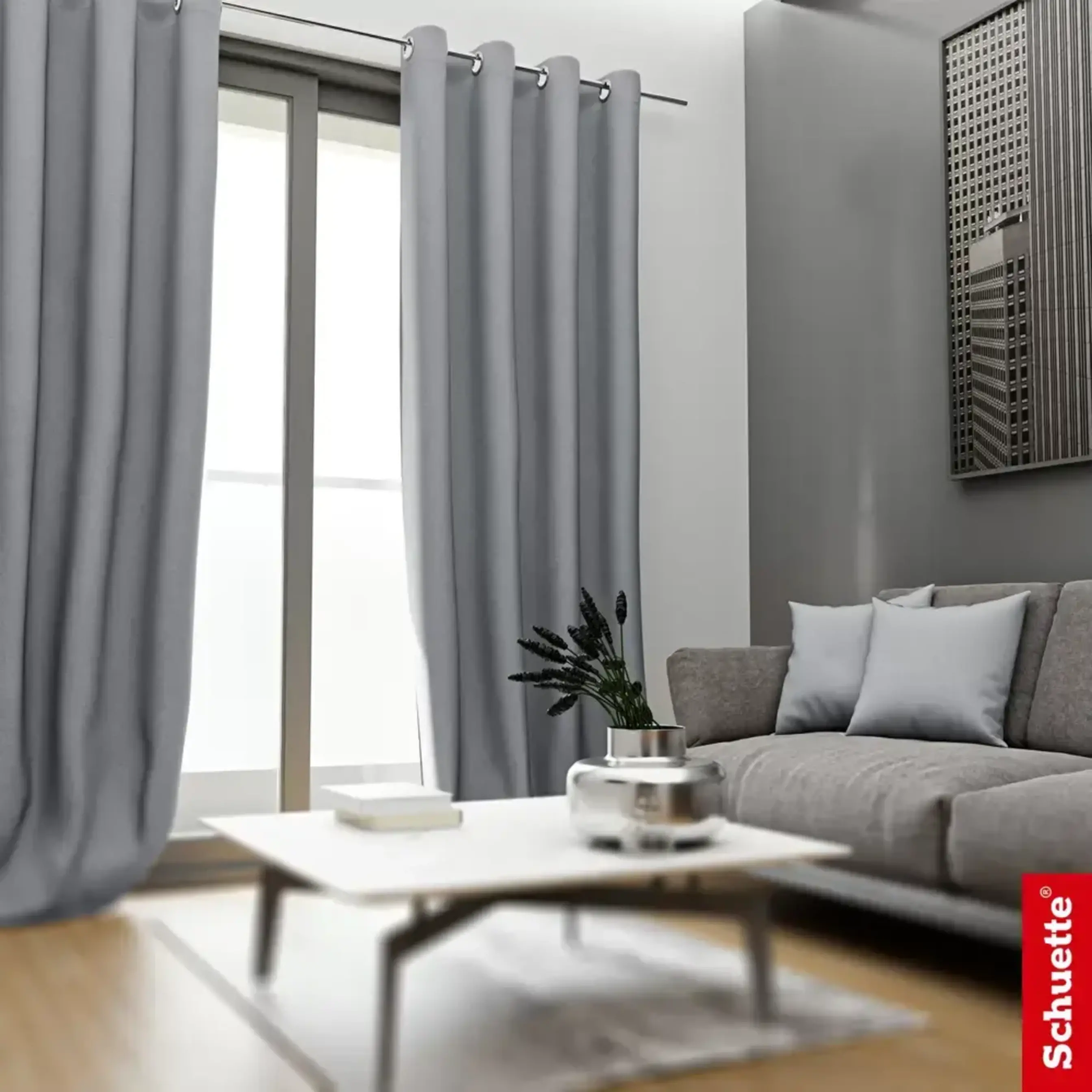 Cortina Para Sala Gris HLNY 1429836