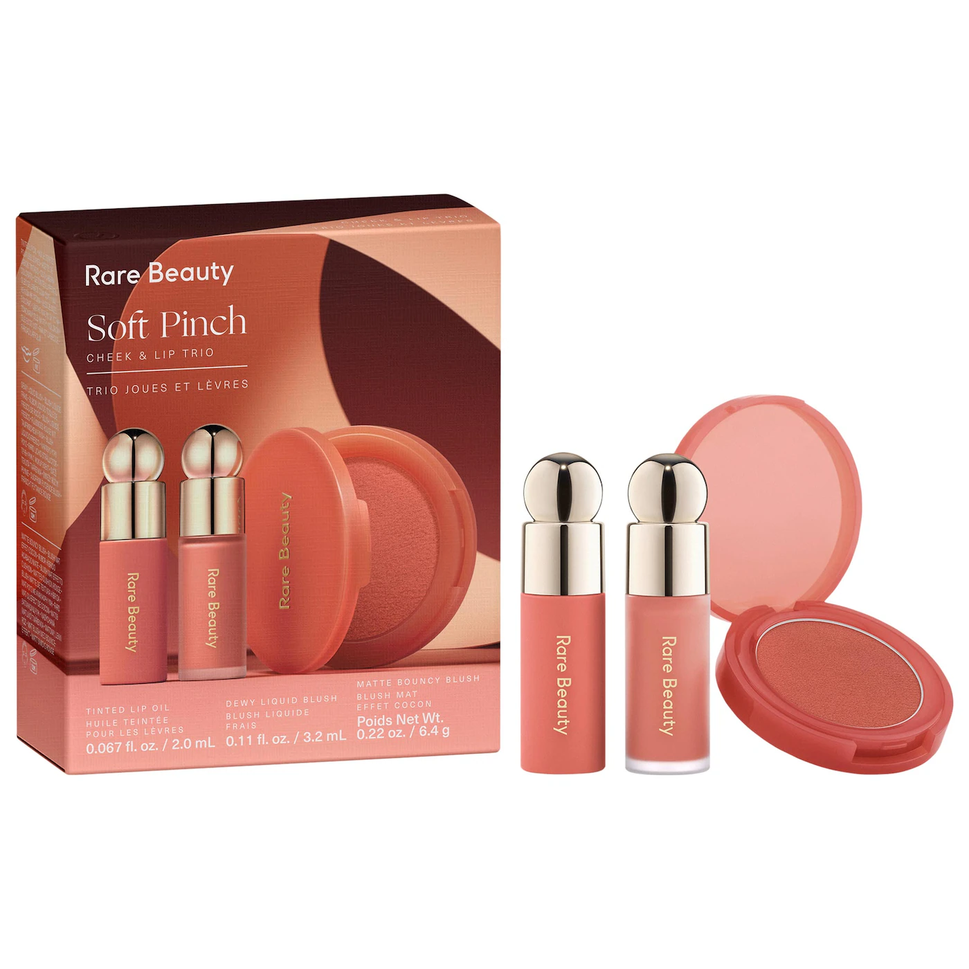Rare Beauty Soft Pinch Cheek and Lip Trio Makeup Set