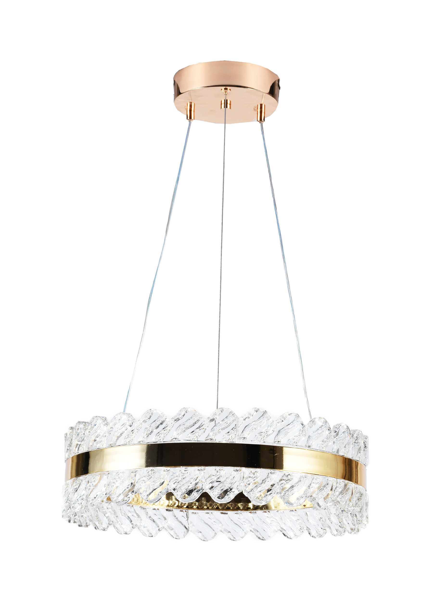 Lampara Colgante Dorada Acrilico CCT Con Control KASALIGHT