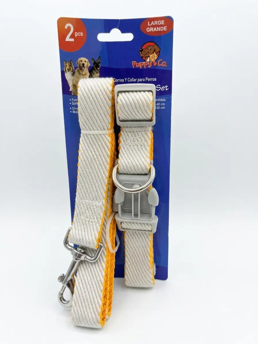 Correa + Collar Para Mascotas 2 Piezas-media-67279
