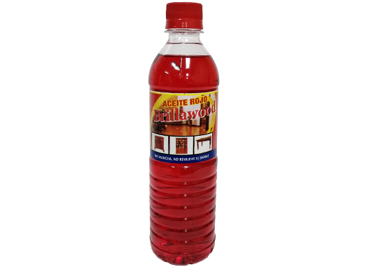Aceite Rojo para Muebles 16 Oz BRILLAWOOD