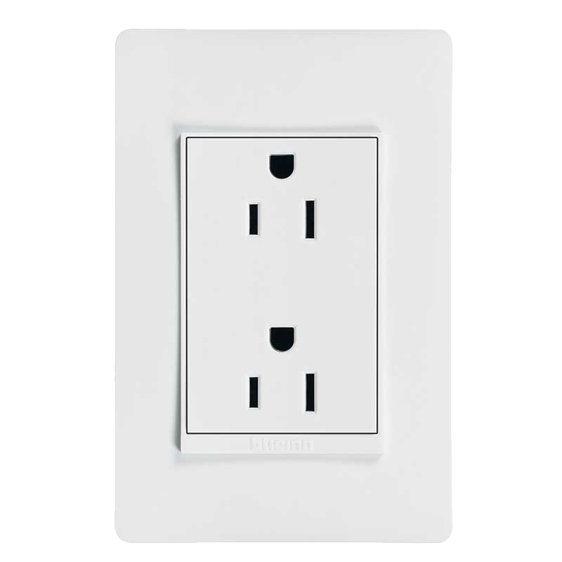 Toma Doble Blanco de 2P+T 15A BTICINO PU1228 LUZICA