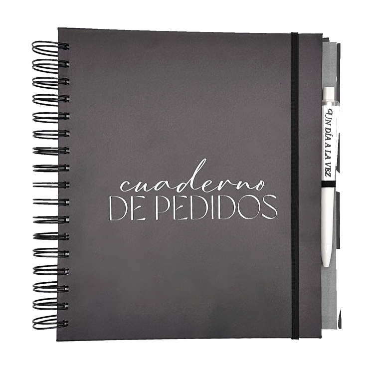 Cuaderno de Pedidos - Negro