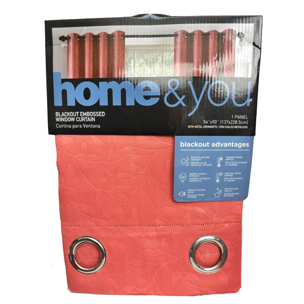 Cortina Para Sala Coral HOME&YOU Con Relieve 1442174