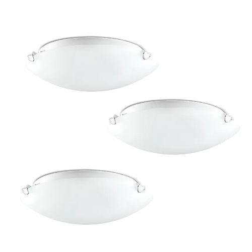 Lampara De Techo Plafón 9" Pack 3 Piezas Empotrada