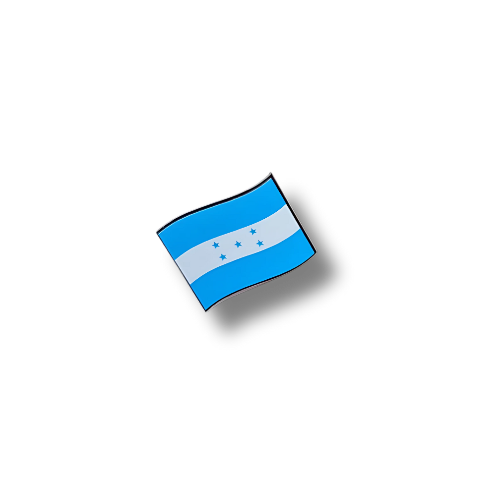 🇭🇳 Pins de Honduras — Pin Dinámico (bandera ondeada)