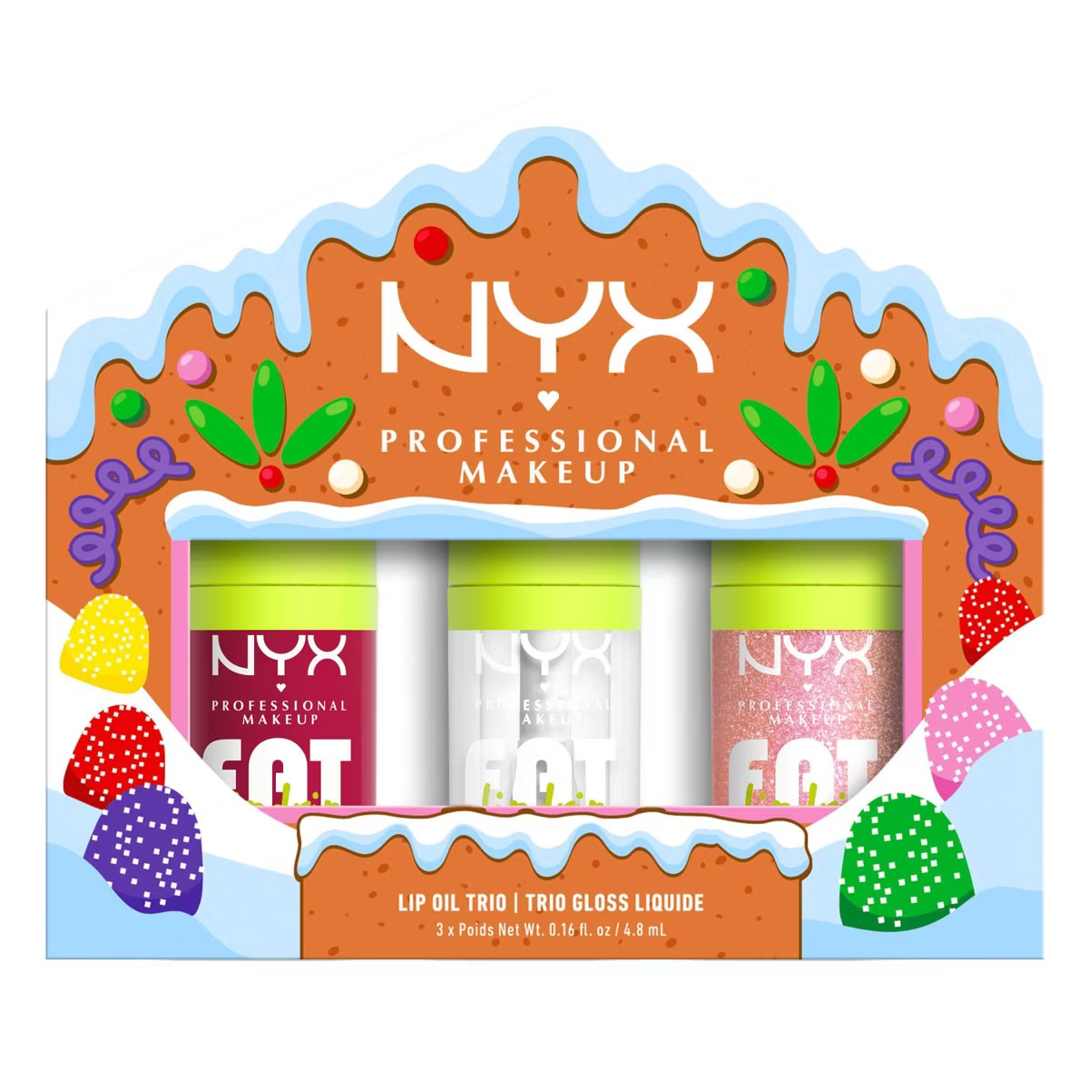 NYX Fat Oil Lip Drip Holiday Trio Lip Gloss Set